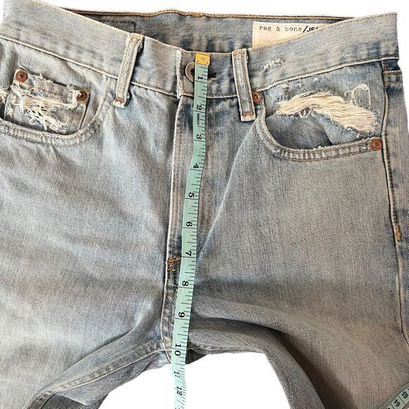Rag & Bone Marilyn Distressed Light Wash Skinny Jean Size 24 - Picture 10 of 14